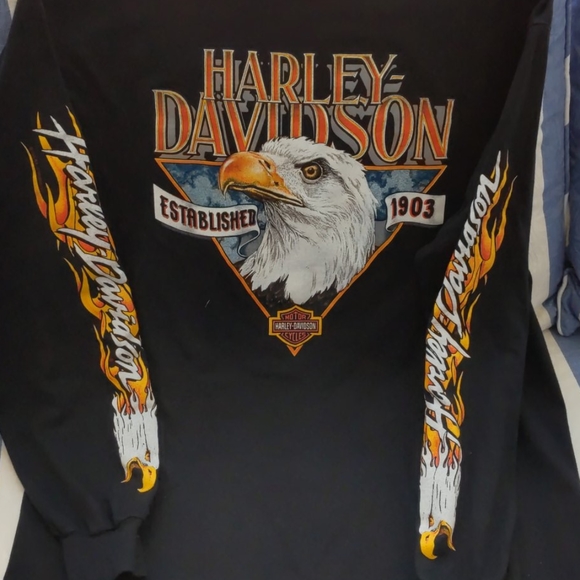 Vintage Harley Davidson Classic LS Tee L - Picture 3 of 4